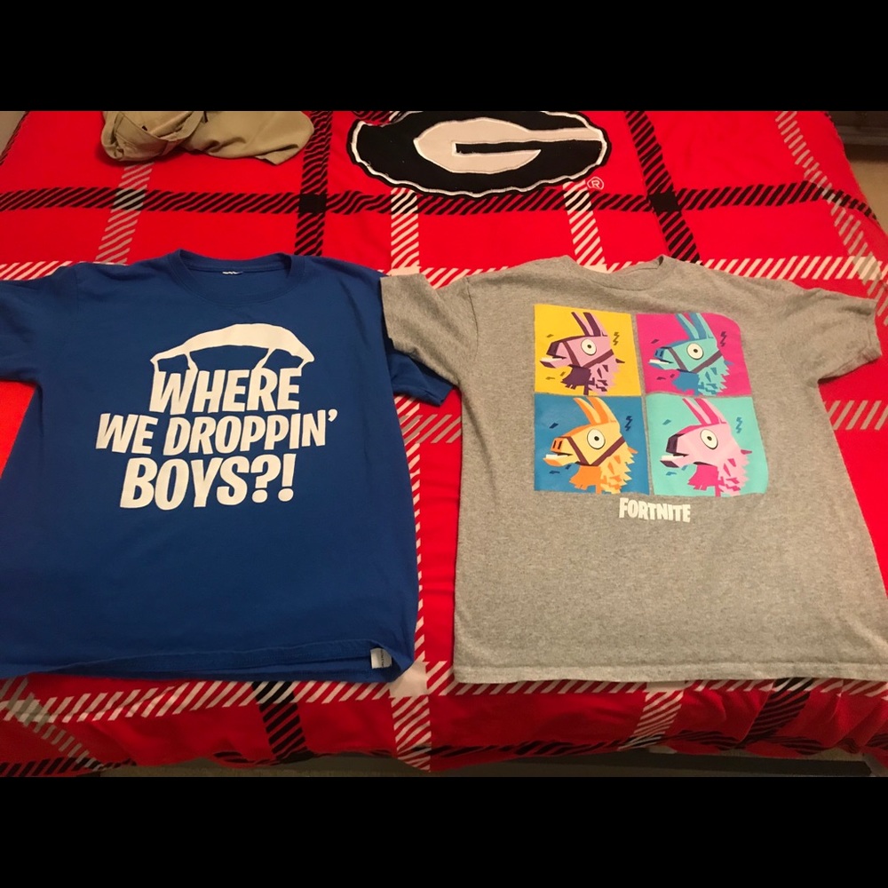 Fortnite boys T-shirts only worn 2 times
